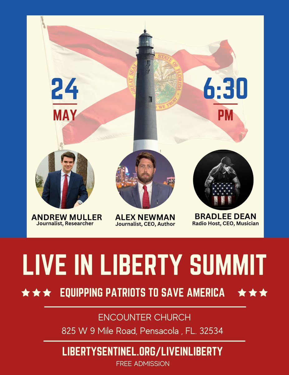 If you live in northwestern #Florida, southern Mississippi, Alabama, or Georgia, come out to this GREAT event! We will be exposing the threats to #Christians and our constitutional republic while offering real action items that can save our nation.