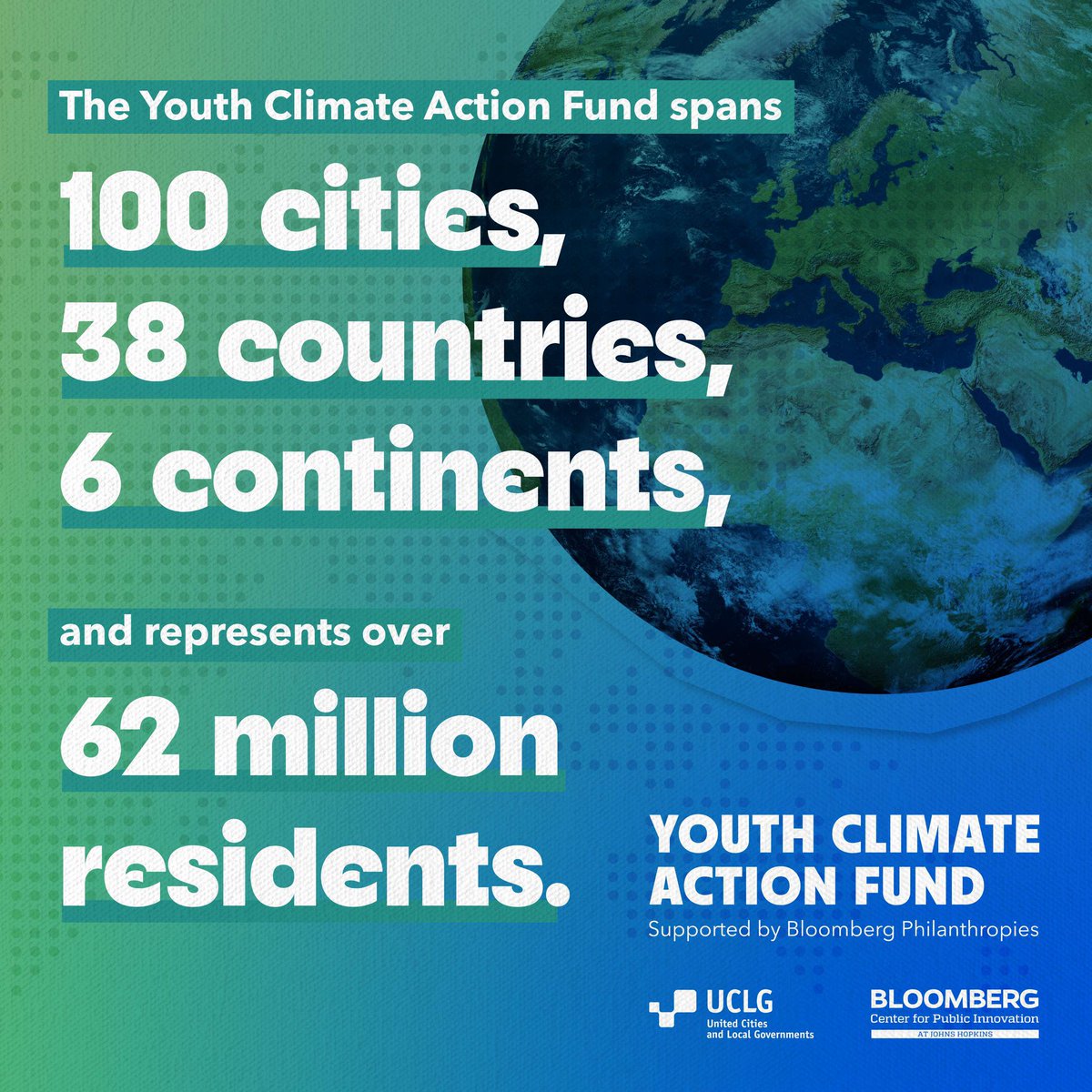 💫Youth-led awareness, education, research, and development initiatives, 💫Youth-driven climate mitigation and adaptation projects 💫Co-governed youth climate action plans. The Youth Climate Action Fund @BloombergDotOrg delivered by @uclg_org empowers action in 💯 cities 🗺️