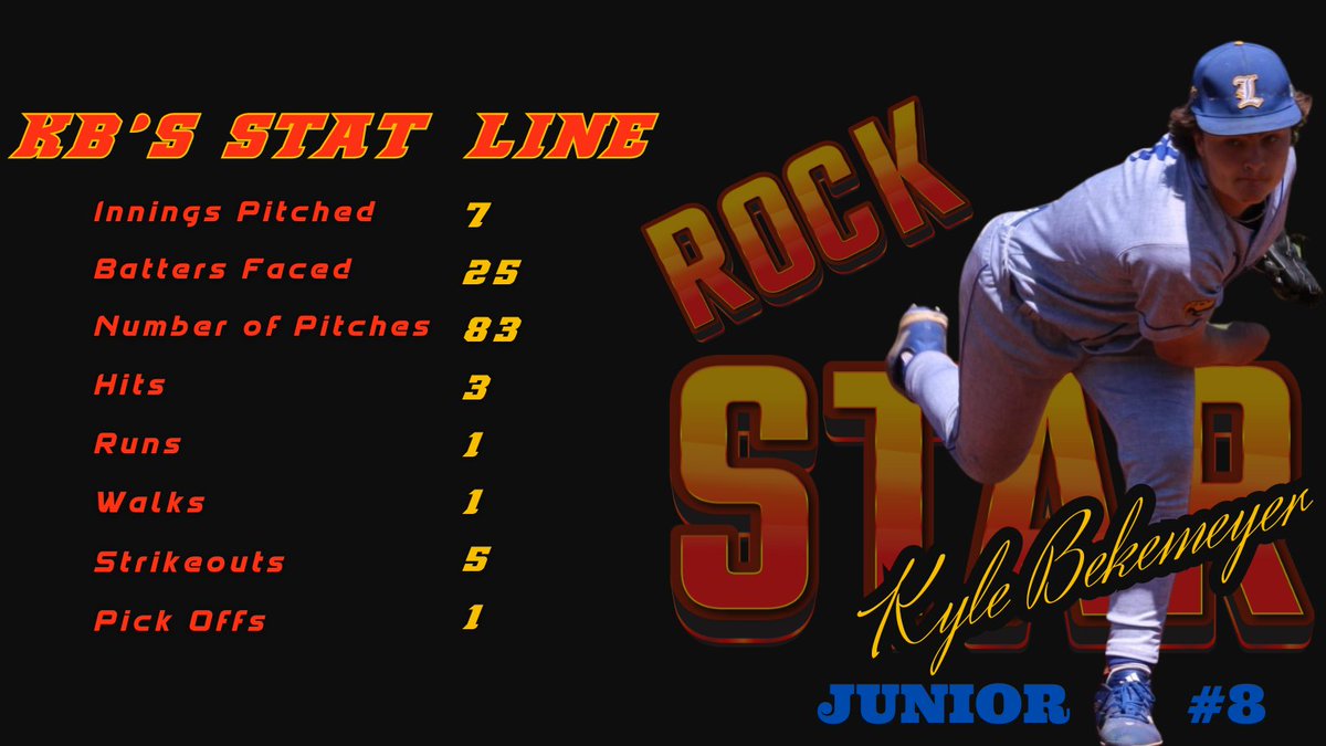 LYMAN GREYHOUND BASEBALL (@baseballlyman) on Twitter photo Rock Star is an understatement! Uncommitted Junior RHP <a href="/kylebekemeyer/">Kyle Bekemeyer</a> has been a FORCE on the mound this season! Complete game 8-1 Victory last night vs Lake Mary! Kyle is going to make a college pitching coach/team very happy! Come get him!! Rock Star is an understatement! Uncommitted Junior RHP <a href="/kylebekemeyer/">Kyle Bekemeyer</a> has been a FORCE on the mound this season! Complete game 8-1 Victory last night vs Lake Mary! Kyle is going to make a college pitching coach/team very happy! Come get him!!