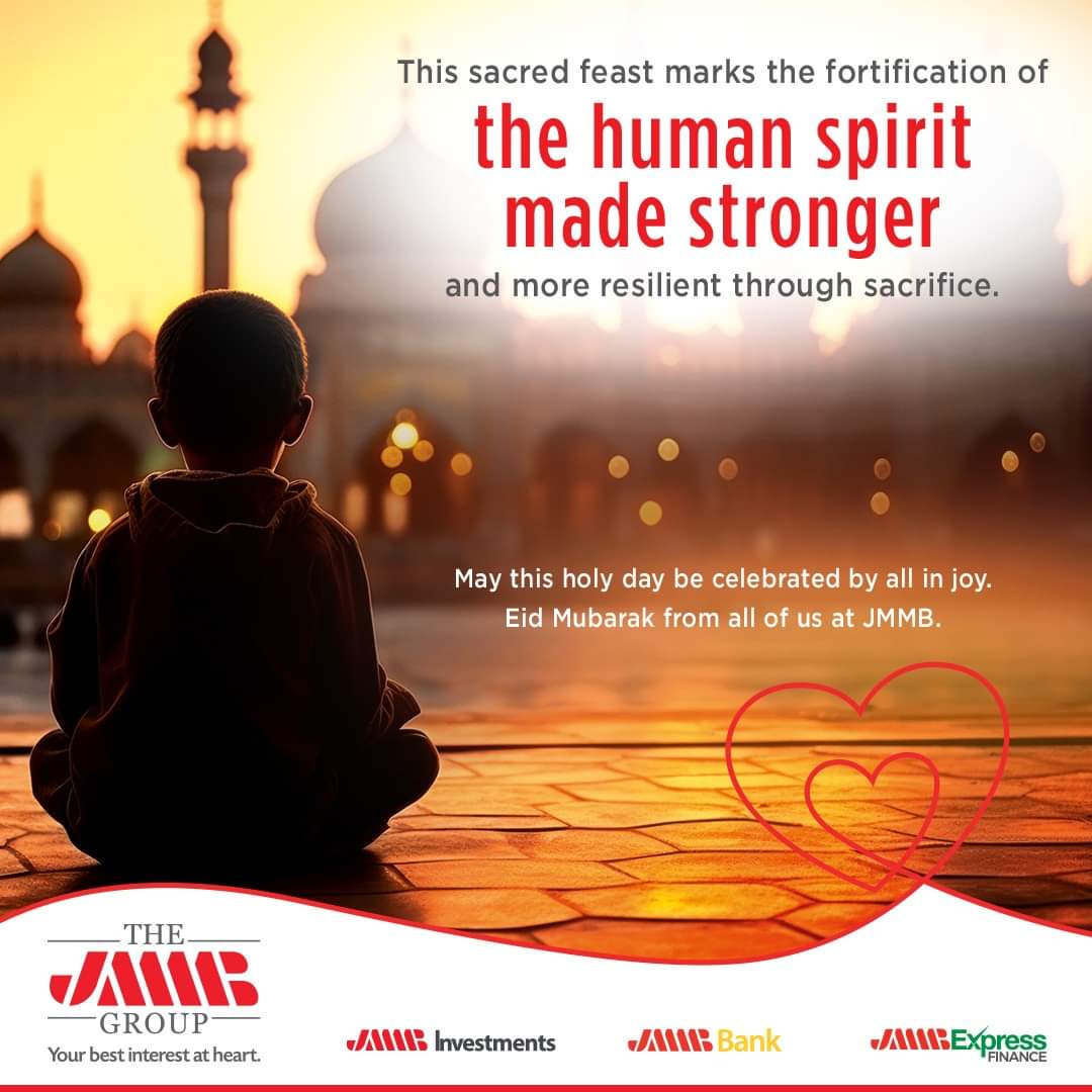 May this Eid-ul-Fitr bring you joy, prosperity, and blessings! 🌙

From all of us at the JMMB Group Trinidad and Tobago, we wish you and your loved ones a wonderful celebration filled with happiness and peace. 

#JMMBGroupTT #JMMBCares #BestInterestAtHeart #EidMubarak