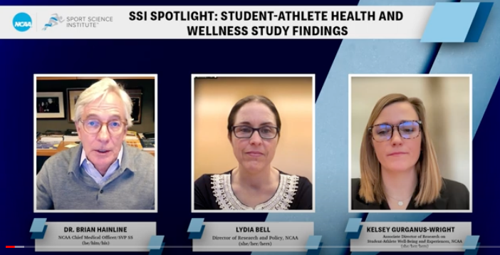 ICYMI: The SSI Spotlight recording of the findings from the 2023 Student-Athlete Health and Wellness Survey as it relates to student-athlete mental and physical health, safety and performance is available! 🔗on.ncaa.com/SAHWStudy