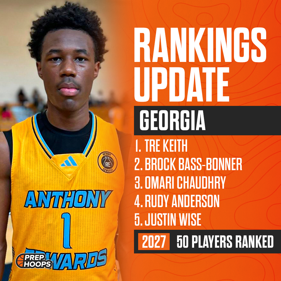 Georgia has updated the 2027 Player Rankings! ⭐ 50 total players ranked How we rank: prephoops.com/how-we-rank/ Full list: prephoops.com/georgia/rankin…