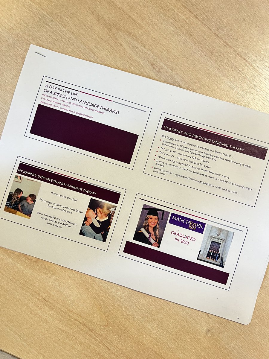 Freya Gill (@freyagillslt) on Twitter photo Had a great morning chatting to the <a href="/sltatuom/">@SLTatUoM</a> first year students about the role of a paediatric Speech and Language Therapist! 🗣️💜 Always LOVE being back on campus at <a href="/OfficialUoM/">The University of Manchester</a> thank you for having me <a href="/racheljstarkey/">Rachel Starkey</a> 🤩✨⭐️ Had a great morning chatting to the <a href="/sltatuom/">@SLTatUoM</a> first year students about the role of a paediatric Speech and Language Therapist! 🗣️💜 Always LOVE being back on campus at <a href="/OfficialUoM/">The University of Manchester</a> thank you for having me <a href="/racheljstarkey/">Rachel Starkey</a> 🤩✨⭐️