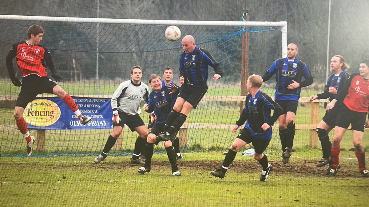 Big fan of the blue and black kit - rolling back the years… (This was 2008, versus Rottingdean Village in front of thousands and thousands of fans… 👀🫠)