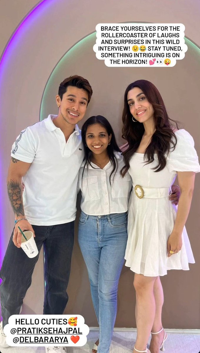 They are looking so cute 🤌🤍
@praticksejpal & @DelbarArya #Kaabil promotion 😍❤️🔥🥳🧿

#PratickSejpal #PratikSehajpal #PratickFam #PratikFam