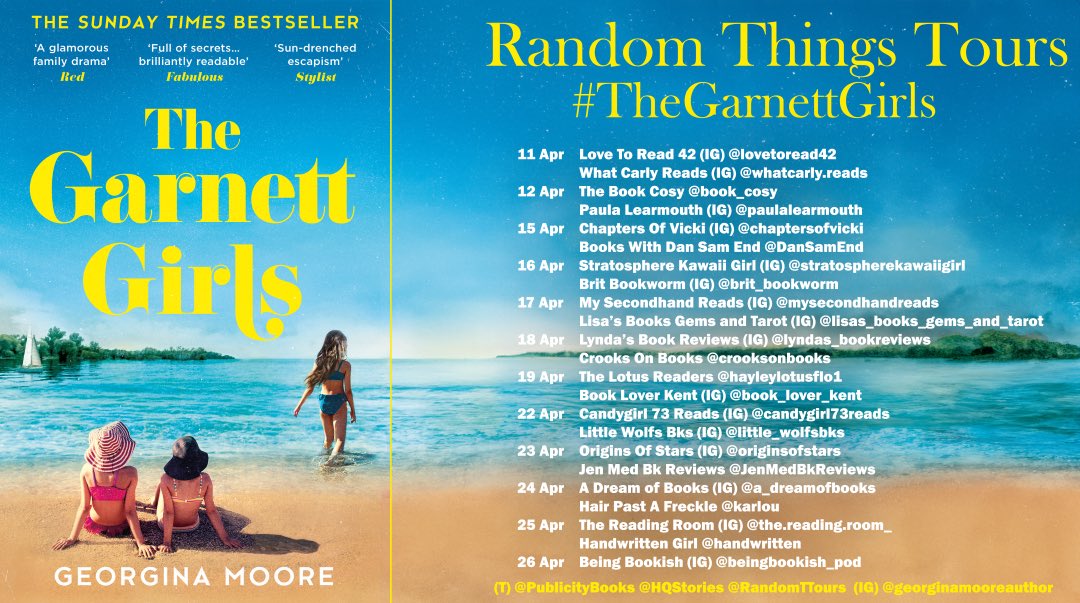 I have been saying this for (ahem) nearly twenty years: Book Bloggers are the best & authors & publicists (I am both) could not do without them spreading book love. I have some wonderful book bloggers on my @RandomTTours starting tomorrow. Thank you @annecater & all the below 👇