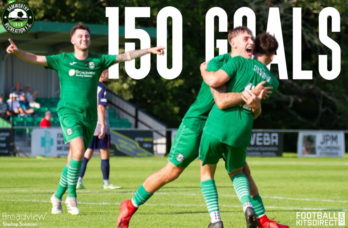 𝟏𝟓𝟎 𝐆𝐎𝐀𝐋𝐒 | ⚽️ With last night's win we've taken our goal tally for the season to 150 goals 🟢 #UpTheRec
