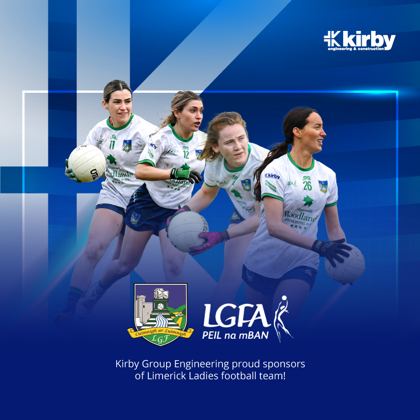 We are delighted to support the Limerick Ladies LGFA Senior Football team as an official sponsor.

Everyone at Kirby would like to wish the players and management the very best of luck for the season ahead!

@LKLadiesGaelic #PeopleFirst #KirbyCoreValues #csr #localcommunity