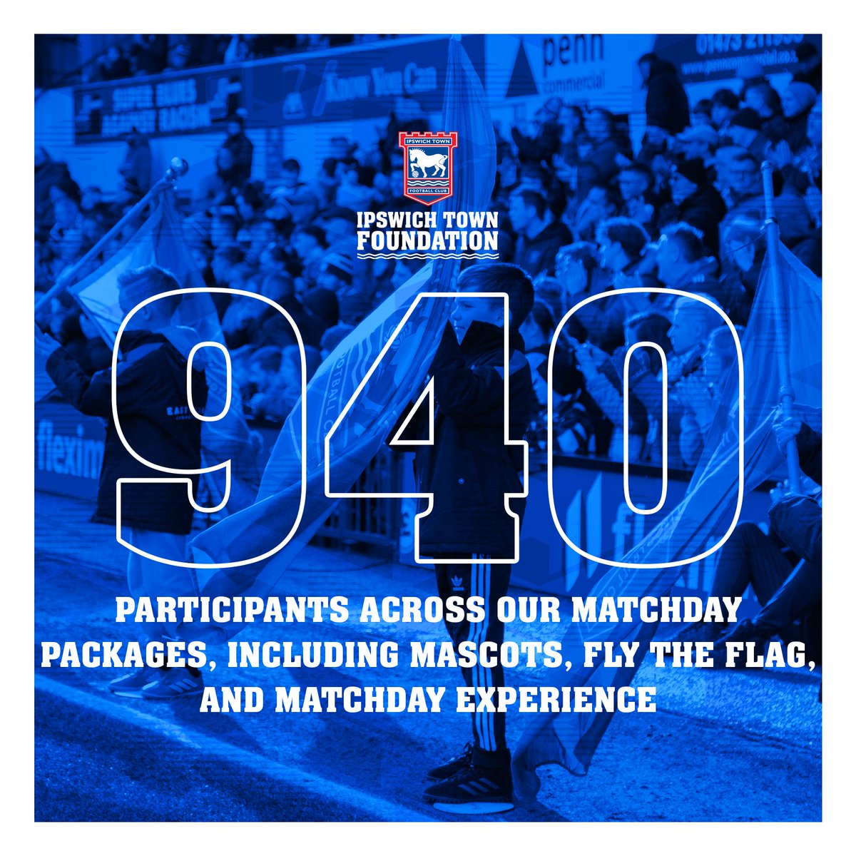 ITFCFoundation's tweet photo. 💙 Over 900 children have taken part in our Matchday packages over the 2023/24 season so far!
For more information on the packages, contact tom.grover@itfc.co.uk.
#FoundationFixture https://t.co/8dUFqEBEgn