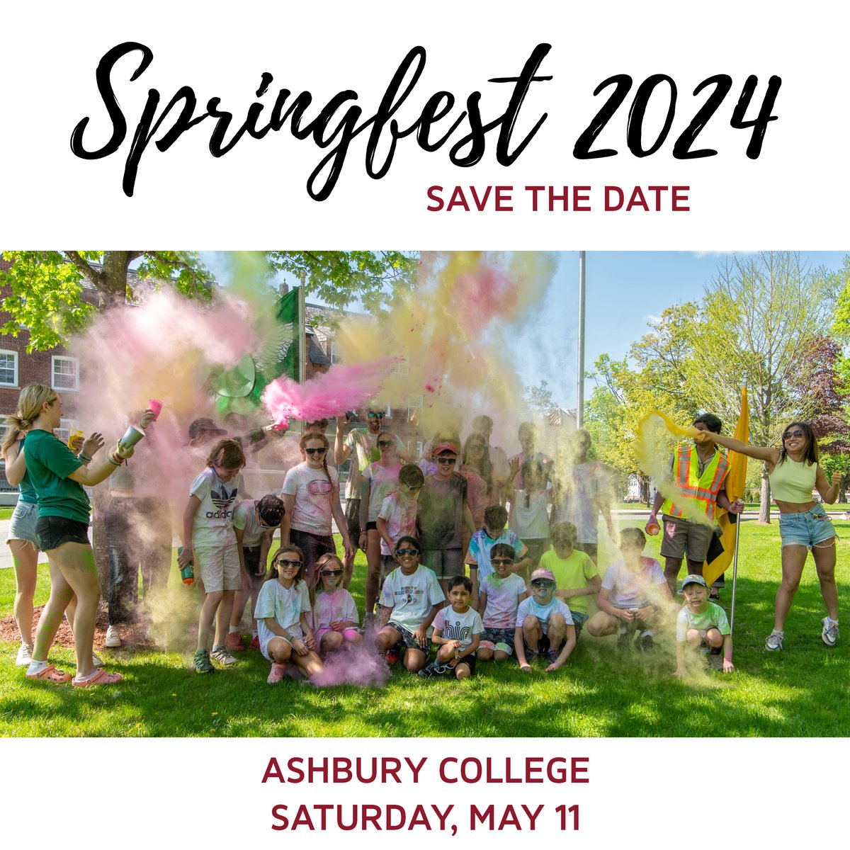 Save the date for Springfest 2024 happening this Saturday, May 11th! Come by campus for a day of school spirit, music, sports, and more. #spring #springfest #springfest2024 #springtime