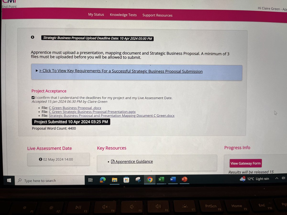 Finally submitted! Just EPA to go and then Level 7 Apprenticeship complete! Thank you to @dane_carton and @rahmaduk for all your help. Sending lots of love to our Birmingham WhatsApp group - couldn’t have done it without you all ladies 😘 #OurNCEJourney