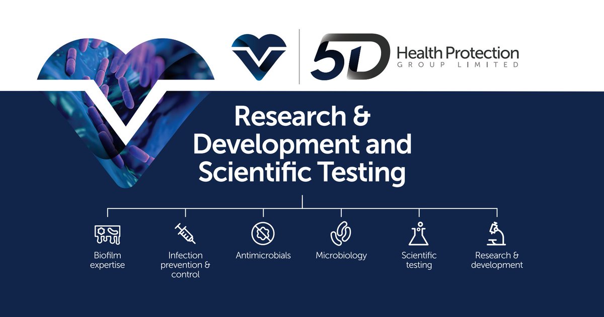 5D are scientists first & foremost, but we are scientists who live & and work in the real world, bridging the gap between science & its application. 
It is not just advice we’re known and respected for – it is practical support too.
#research #infectionprevention