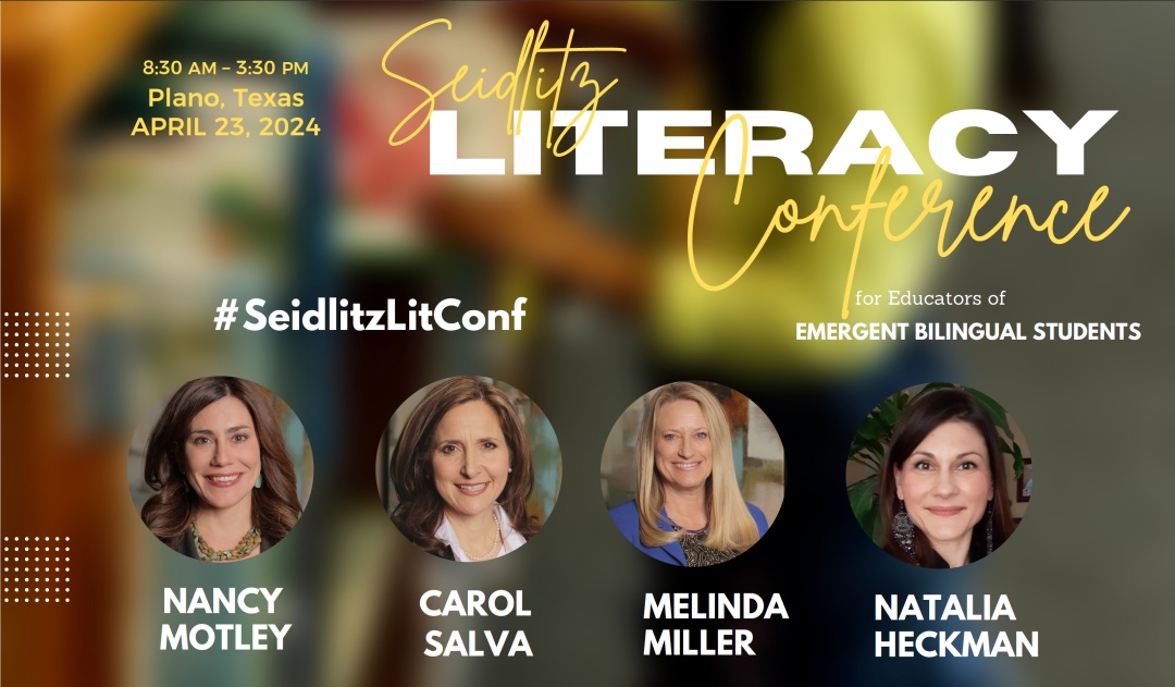 #SeidlitzLitConf comes to Plano, TX next week! @NancyMotleyTRTW, @DrCarolSalva, @DrMelindaMIller, & @NataliaESL have an amazing day in store for attendees. Who will we see there? seidlitzeducation.com/upcoming-event…