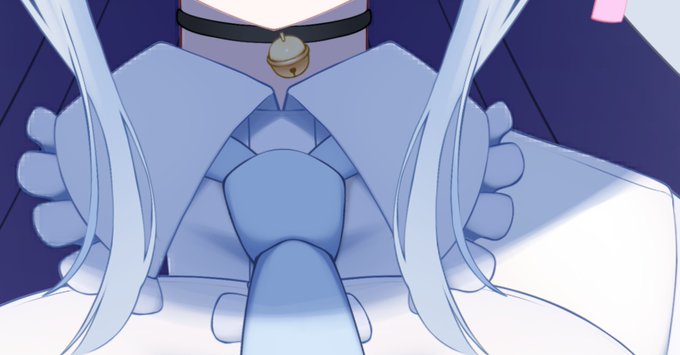 「blue hair neck bell」 illustration images(Latest)