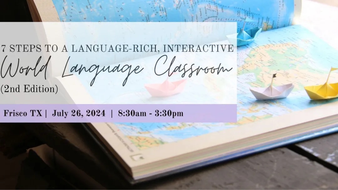 North TX #WorldLanguage & #ASL Ts, our #7StepsWL #booklaunch tour kicks off in your backyard 7/26! Join us for an incredible day of learning to support #languagedevelopment. Sign up for the #WorldLanguage or #ASL workshop on our events page! seidlitzeducation.com/upcoming-event…