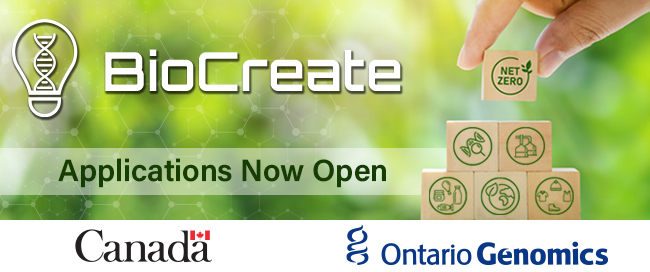 Attention start-ups! BioCreate Cohorts 4 & 5 are open! OG and @FedDevOntario's BioCreate program helps SMEs commercialize genomics and bioengineering products and/or tech in health, food and agriculture and cleantech at TRL 4+. Deadline is June 23, 2024. BioCreate.ca.