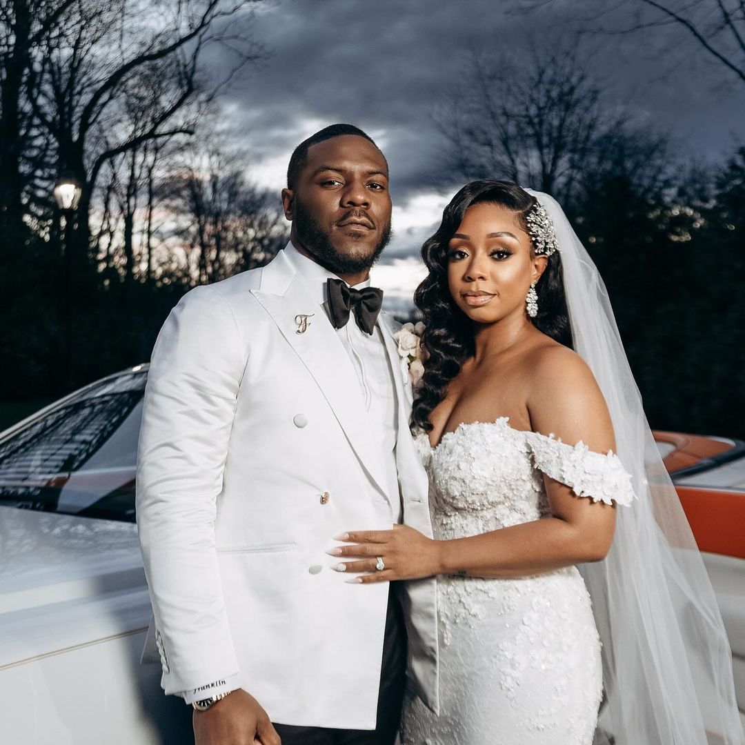 Congratulations to the newlyweds, Mr. and Mrs. Franklin! 💙 📸: IG/lindamcqueenphotography