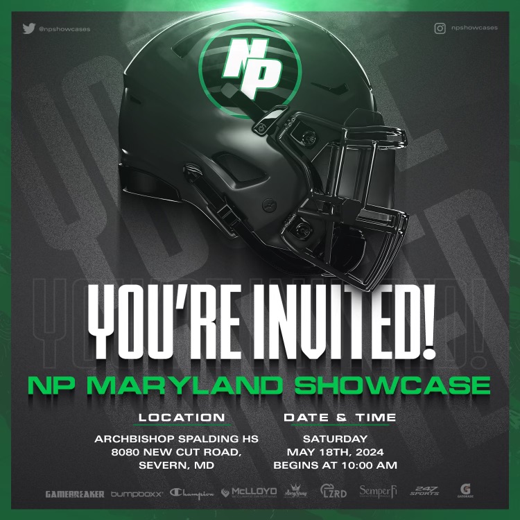 I will be attending the NP MD Showcase. Thank you for the invite @NPShowcases @NPCoachZim @tdhald @VAQB8 @drake_woodard @LocoHSFB