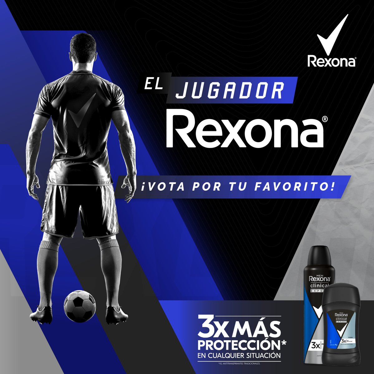 Hay un jugador que sin importar la situación en la que esté su equipo, nunca esta dispuesto a abandonar. Ese jugador puede ser el Jugador Rexona y te toca a ti decidir quien es. #VotaXElJugadorRexona #JugadorRexona #RexonaNoTeAbandona