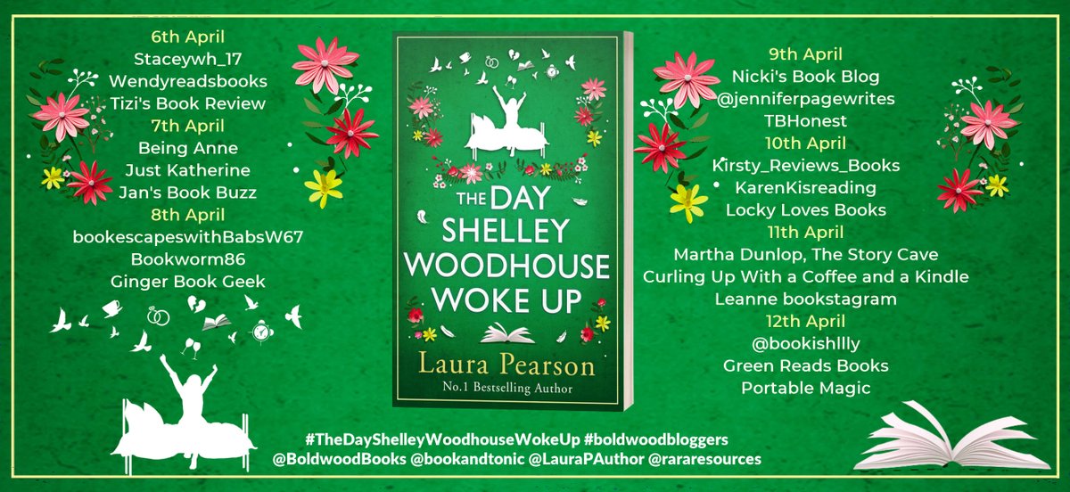 Today, it's my stop on the #blogtour for #TheDayShelleyWoodhouseWokeUp by @LauraPAuthor. Available now in eBook, paperback, hardback and audio.

Read my review of this beautifully written story on my blog: lockylovesbooks.home.blog/2024/04/10/the…

@BoldwoodBooks
@rararesources
#BoldwoodBloggers