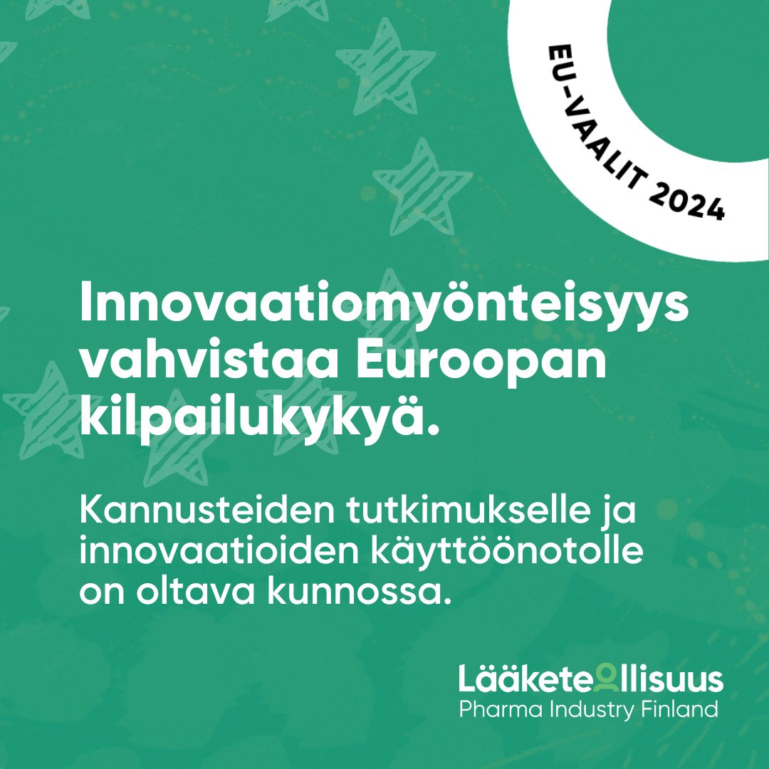 Lääketeollisuuden tutkimusta on jo pitkään siirtynyt Euroopasta USA:an, Kiinaan ja muihin kehittyviin maihin. Onkin tärkeää varmistaa, että kannusteet tutkimukselle ja innovaatioiden käyttöönotolle ovat kunnossa Euroopassa.

Tämä edellyttää myös, että uusia hoitoja otetaan
