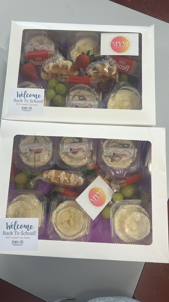Thank you so much for our delicious lunch-time treats @INTOnews @tracietobin and the Limerick City INTO Branch 🧁🥮