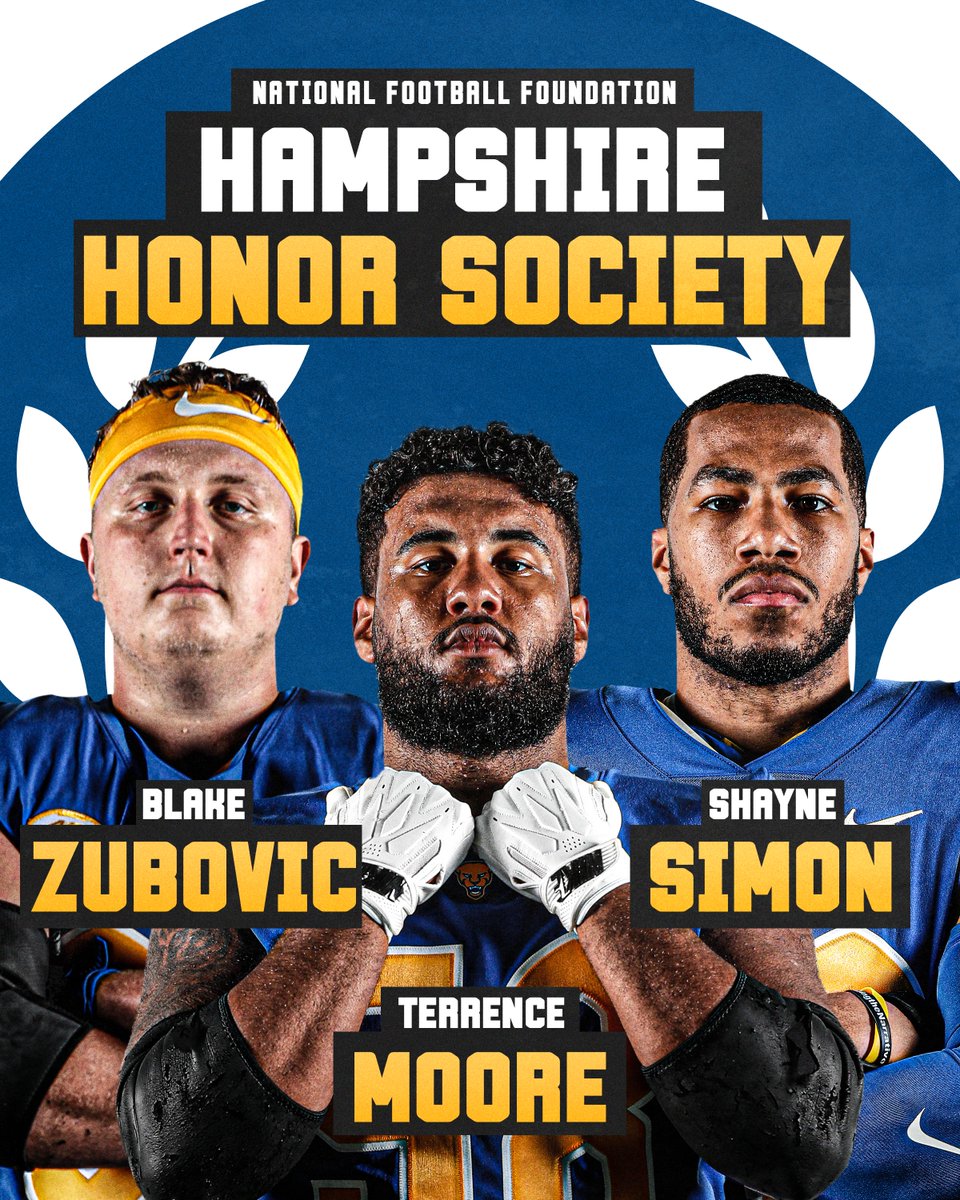 2024 Hampshire Honor Society 🎓 📚 Terrence Moore @T_Official58 📚 Shayne Simon @SimonShayne 📚 Blake Zubovic @Blake_Zubovic66 Proud Pitt Men achieving at the highest levels as both students and athletes 👏 #H2P » @NFFNetwork