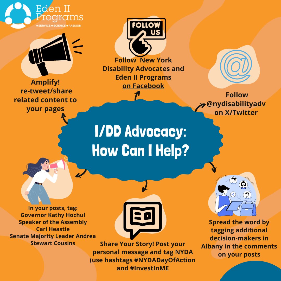 Tell <a href="/GovKathyHochul/">Governor Kathy Hochul</a> <a href="/CarlEHeastie/">Speaker Carl Heastie</a> and <a href="/AndreaSCousins/">Sen. Stewart-Cousins</a>: What does #InvestInME mean to you? Comment, quote tweet, or post and tag @nydisabilityadv to share your story! #NYDADayofAction #InvestInIDD