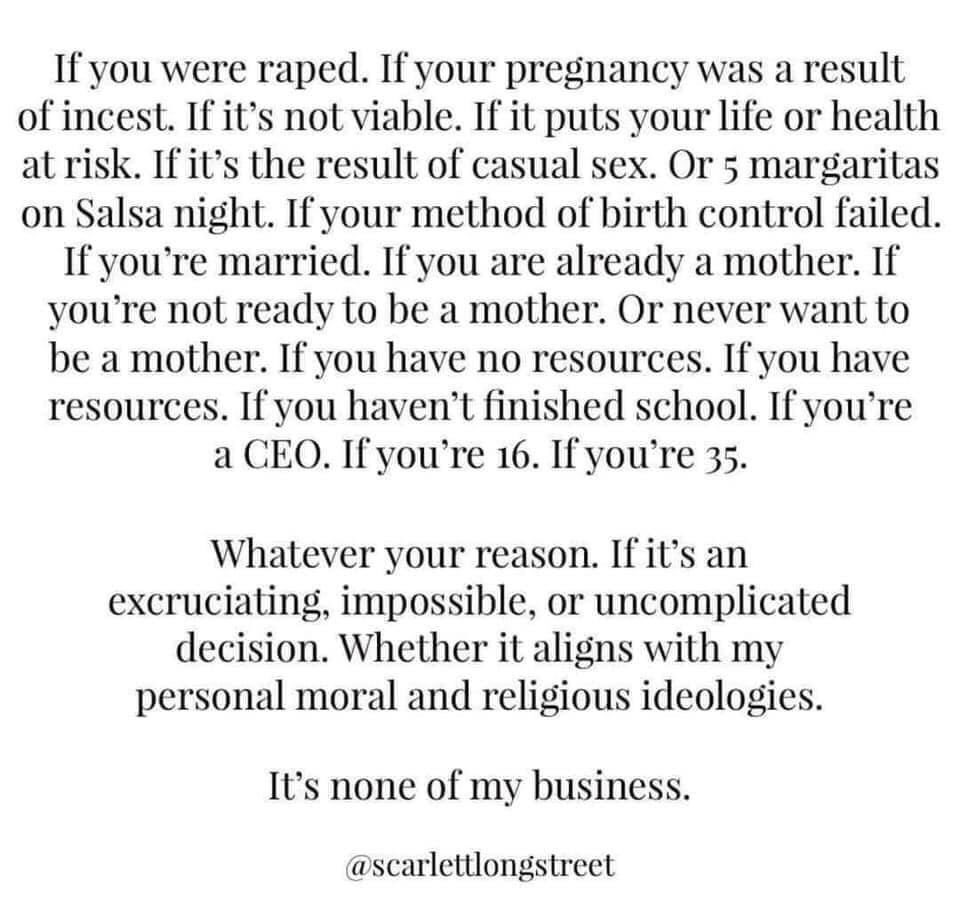 Reproductive rights are human rights.
And there is a #GOPWarOnHumanRights —
do not allow anyone to take away your bodily autonomy.
#ProChoiceIsProLife 
#ReproductiveRightsAreHumanRights