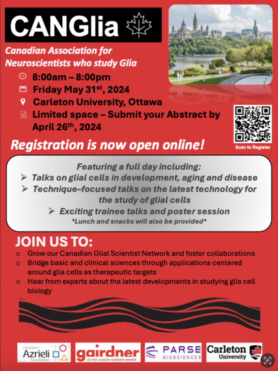 Registration is now open online- Visit CANGlia.ca