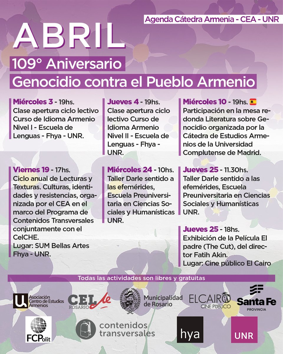 Cátedra Armenia-CEA-UNR (@catedrarmenia) on Twitter photo 