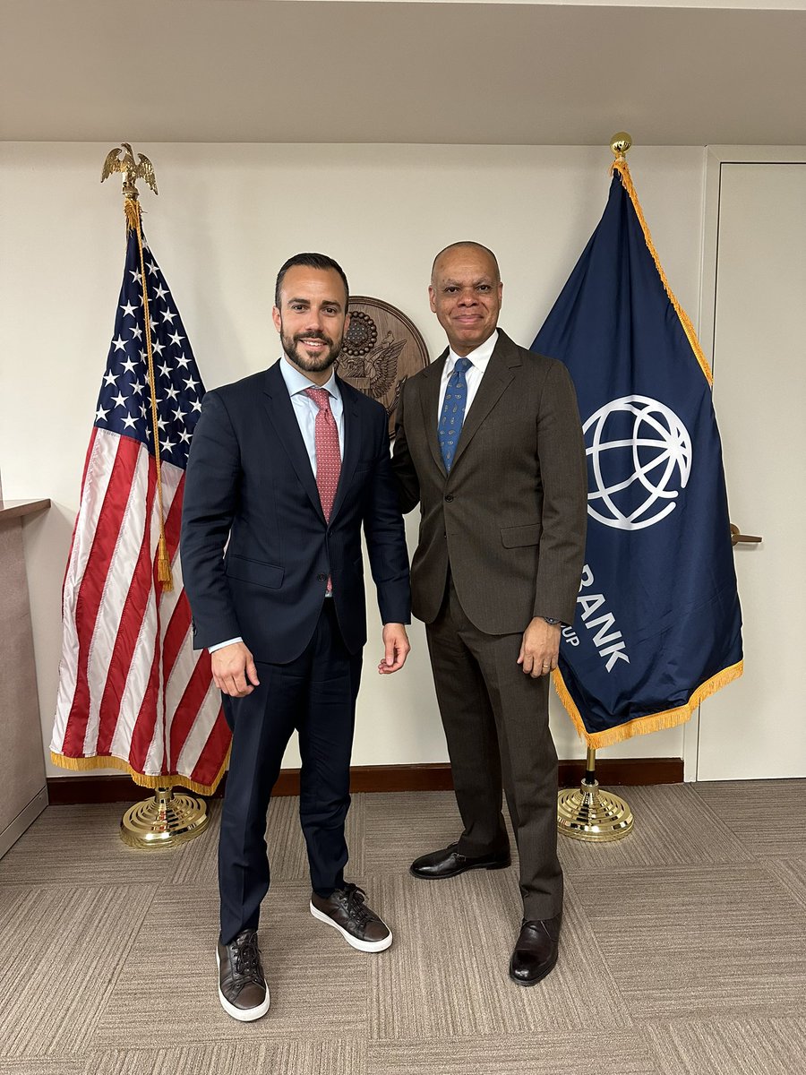 Always great reconnecting 
with @patrickgaspard! Grateful for his steadfast leadership of @amprog, sage advice & support of @WorldBank’s new vision: to #endpoverty & promote prosperity on a #livableplanet! Left me inspired, #FiredUp #ReadyToGo!