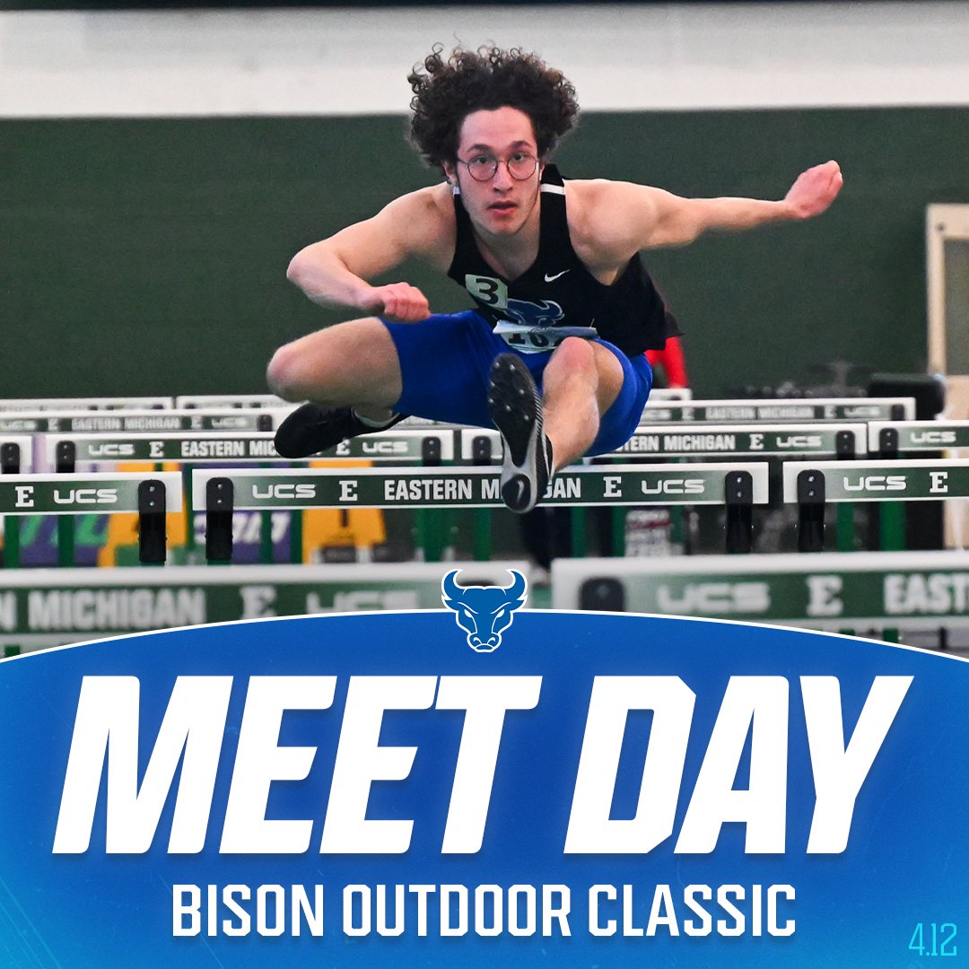 🔵 𝐌𝐄𝐄𝐓 𝐃𝐀𝐘 🔵 The Bulls are on the University of Bucknell campus this weekend competing in the Bison Outdoor Classic! Friday's action begins at 9am. 𝗟𝗶𝘃𝗲 𝗦𝘁𝗿𝗲𝗮𝗺: tinyurl.com/bc8fm4xh 𝗟𝗶𝘃𝗲 𝗥𝗲𝘀𝘂𝗹𝘁𝘀: tinyurl.com/3krp3nfs #UBhornsUP