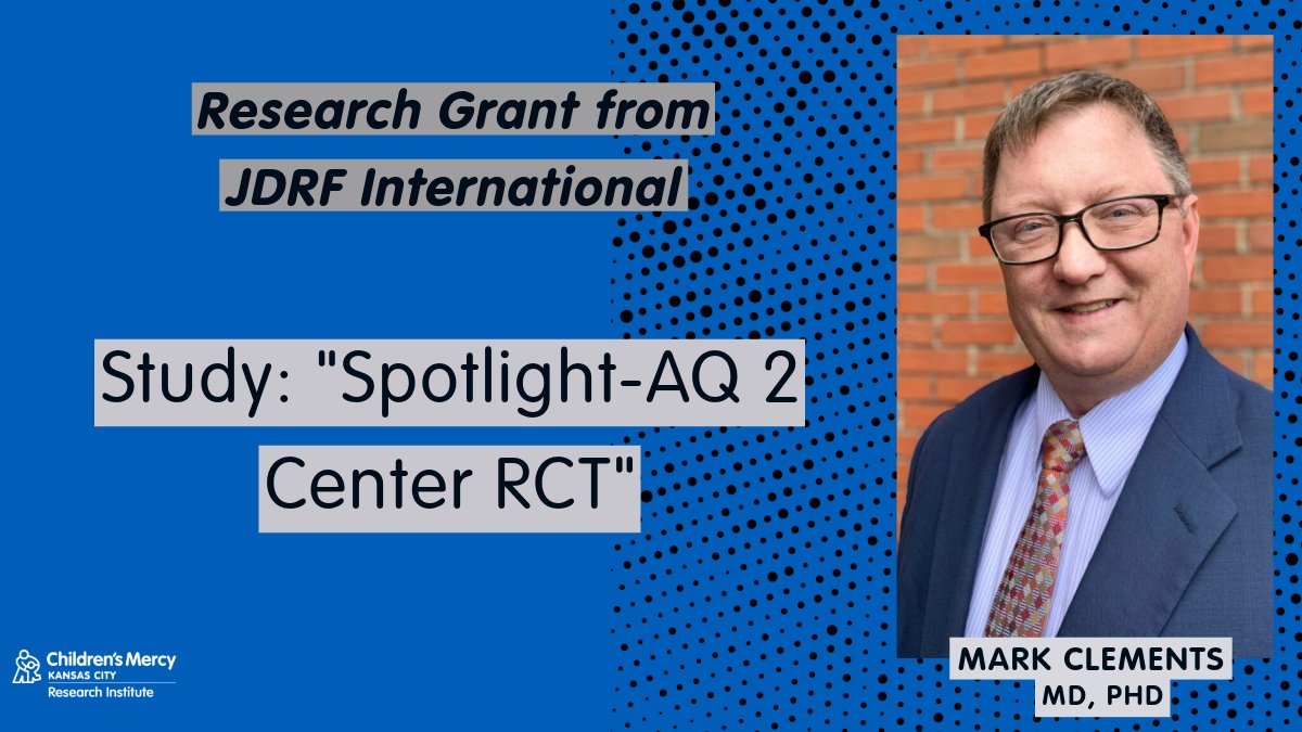 Please join us in congratulating Dr. Mark Clements (@drdrmark). He received a grant from @JDRF International to study psychosocial technology for youth with type 1 diabetes #T1D. Learn more about his research: bit.ly/Clements-JDRF-…