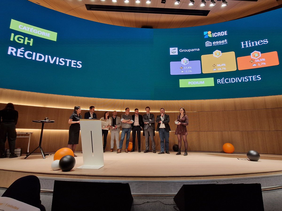 🏆 Un grand bravo à @Icade_Officiel et leur Tour HyFive qui remporte le Podium Récidivistes du concours CUBE Paris La Défense. Merci de nous avoir renouvelé votre confiance ! #CUBEsaison2023