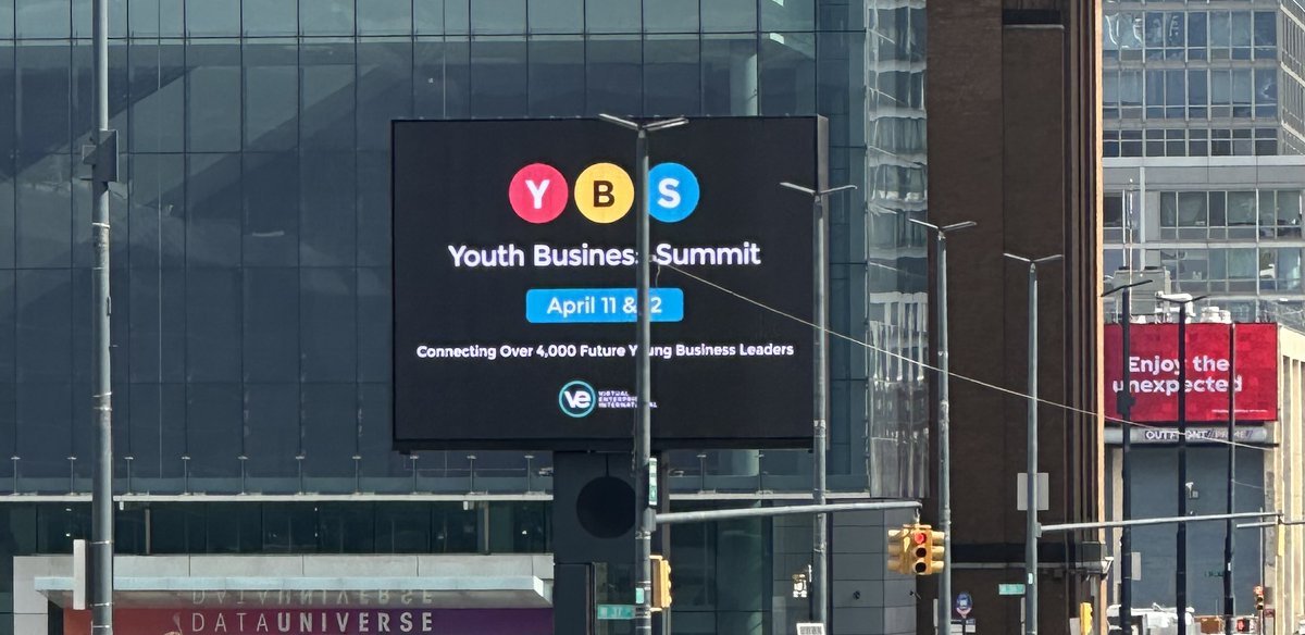 Happening tomorrow! #2024YBS. If you're in the NYC area and want to see what future business leaders are all about, join us at the Youth Business Summit at Javits Center. DM for more info! #veproud #futurebusinessleaders