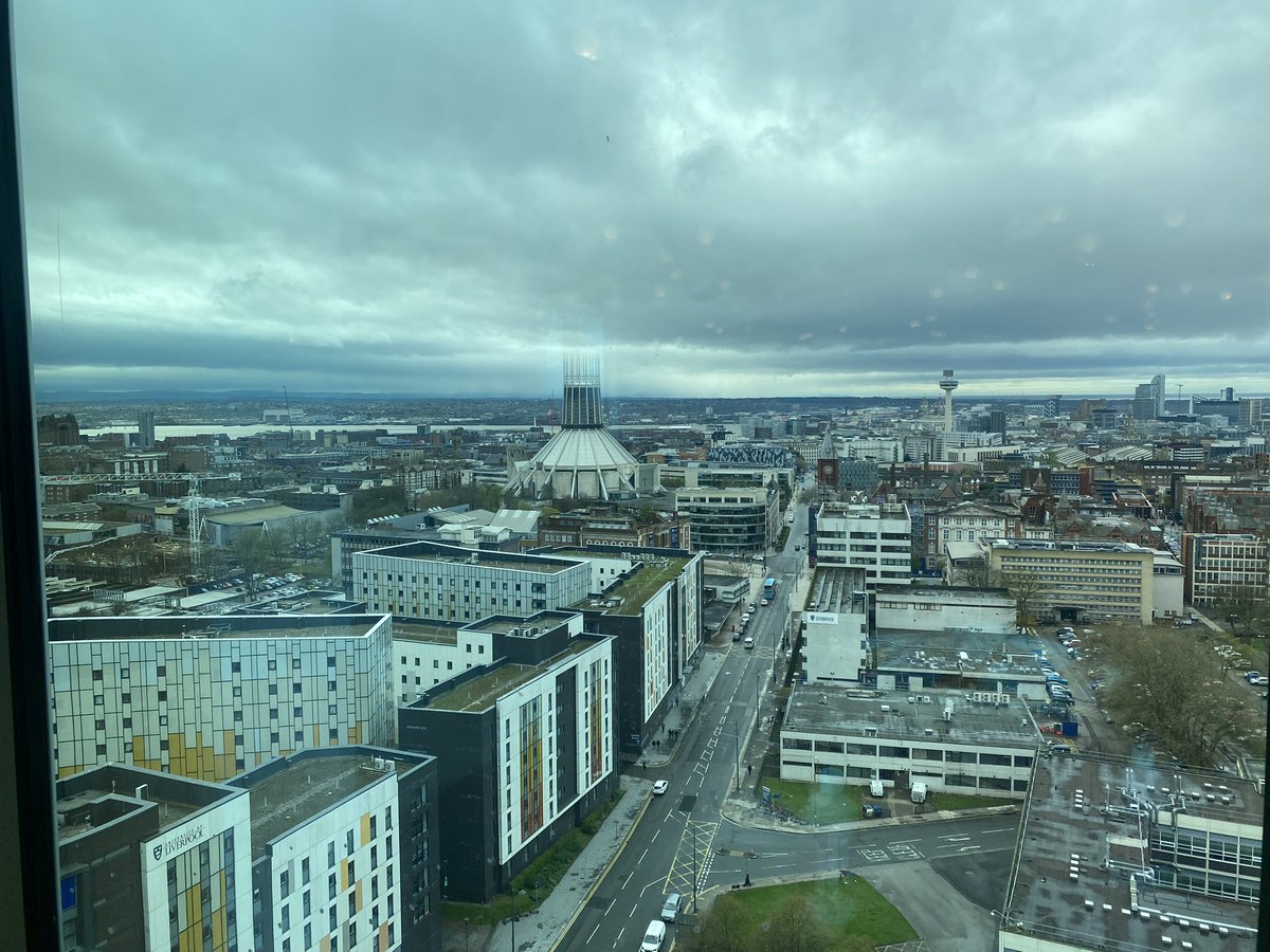 Nice view of Liverpool at IoP joint astroparticle, high energy physics and nuclear physics meeting @IOP_APP @PPD_STFC.