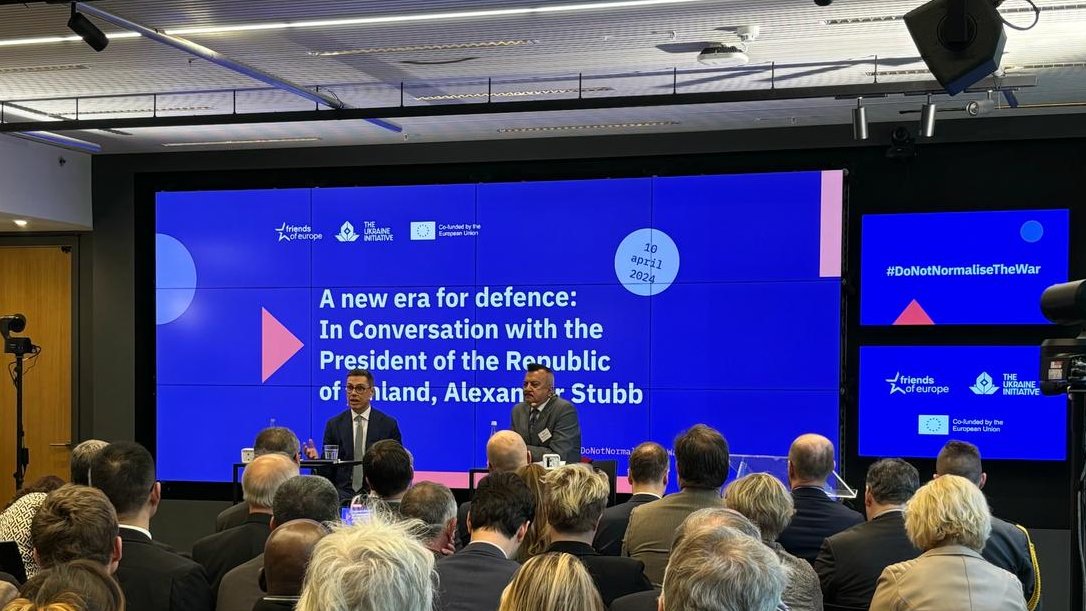 🇺🇦 As he joins our event today, @alexstubb - @TPKanslia, shares this powerful message: 'President Zelensky and #Ukraine do not have a choice, but we do have a choice. Let's make sure that we fall into that camp.'

#DoNotNormaliseTheWar #UkraineInitiative