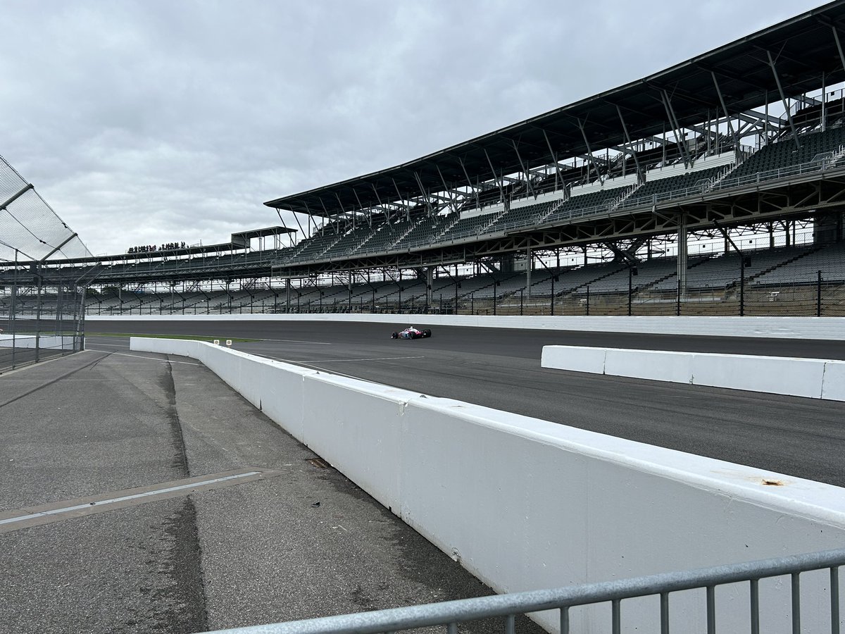 Always fun to have cars on the track @ims !!