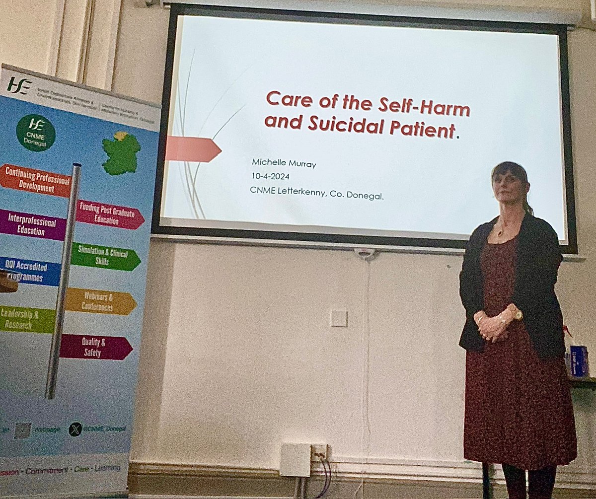 Care of the self-harming and suicidal patient training this morning in the CNME Donegal. Well done to everyone who attended.