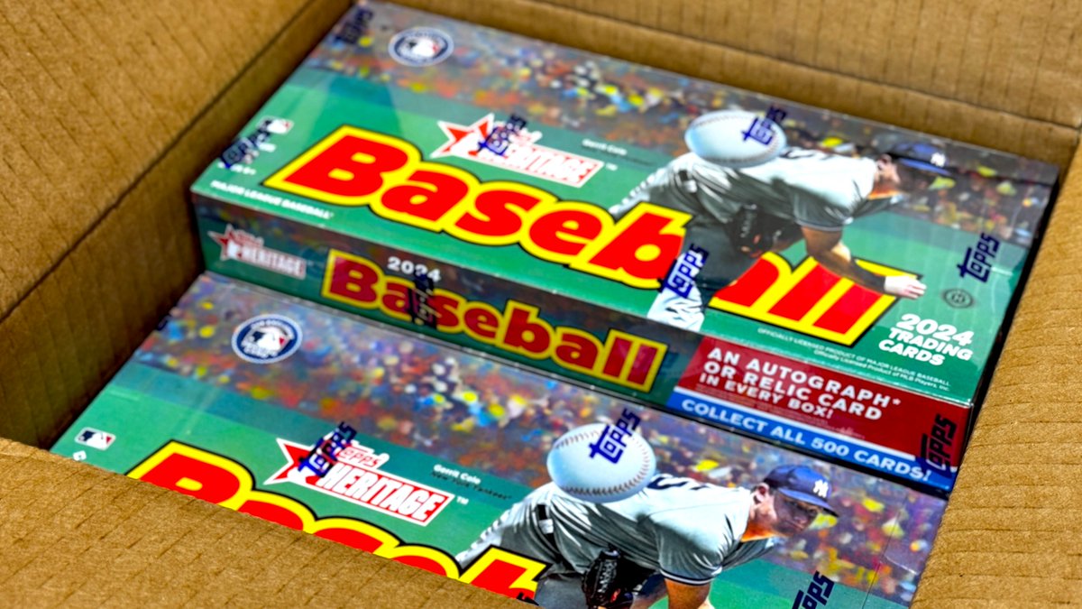 ⚾️ RELEASE DAY GIVEAWAY ⚾️ RETWEET, LIKE, and FOLLOW @SCCTradingCards for your chance to win a 2024 Topps Heritage Baseball Hobby Box from Steel City Collectibles! Want additional entries? Get one extra entry for each friend you tag! #Topps #TheHobby