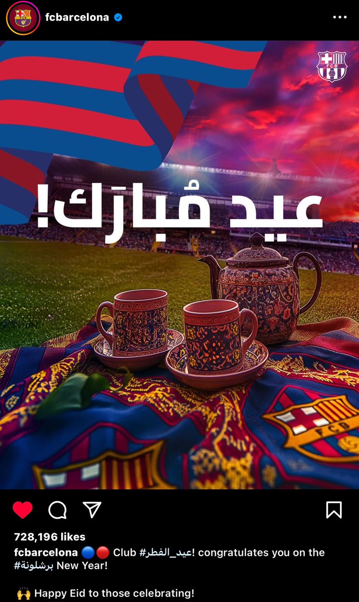 Happy Eid Mubarak to all my Muslim brothers and sisters..
$PARAM
$RICY
$BUBBLE
<a href="/FCBarcelona/">FC Barcelona</a>