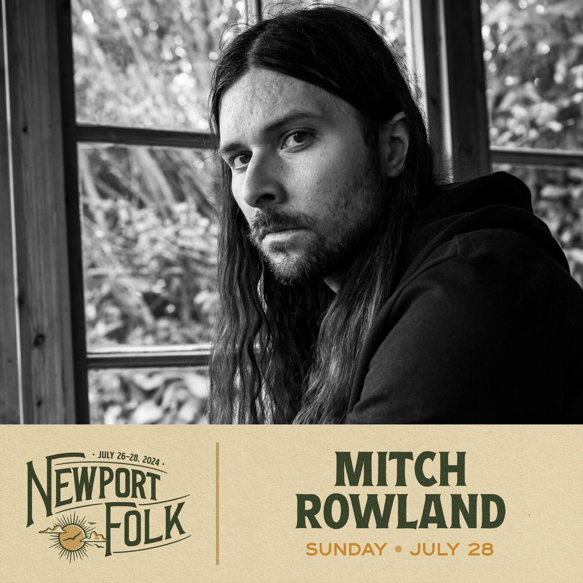 ARTIST ANNOUNCEMENT: Please welcome to Newport Folk for the very first time, Mitch Rowland! For his Artist Give, Mitch asked Newport Festivals Foundation to provide a grant to @Samsfans15, which provides joy and comfort to seriously ill kids through music and art therapies.