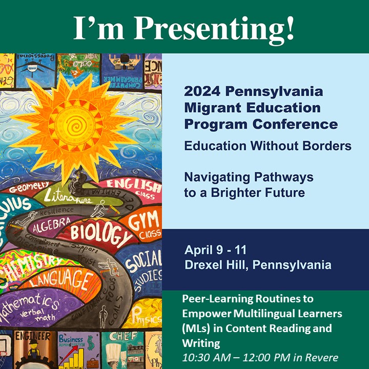 Sydney Snyder (she/her) (@sydneysupported) on Twitter photo Looking forward to presenting on Peer Learning Routines to Empower Multilingual Learners with
@Educ8orSmith today at the #PAMEPconference
<a href="/SupportEduc/">SupportEd</a> <a href="/Center_Schools/">Center for Schools and Communities</a> Looking forward to presenting on Peer Learning Routines to Empower Multilingual Learners with
@Educ8orSmith today at the #PAMEPconference
<a href="/SupportEduc/">SupportEd</a> <a href="/Center_Schools/">Center for Schools and Communities</a>