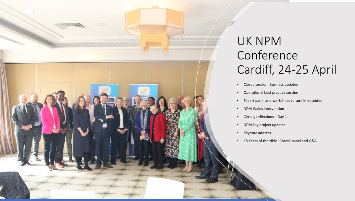 In two short weeks the UK NPM will be together again for its Annual Conference and 15th anniversary! We have a lot to share from the year just gone and for the year ahead Find out more about all 21 NPM members here: nationalpreventivemechanism.org.uk/members/ #UKNPM15