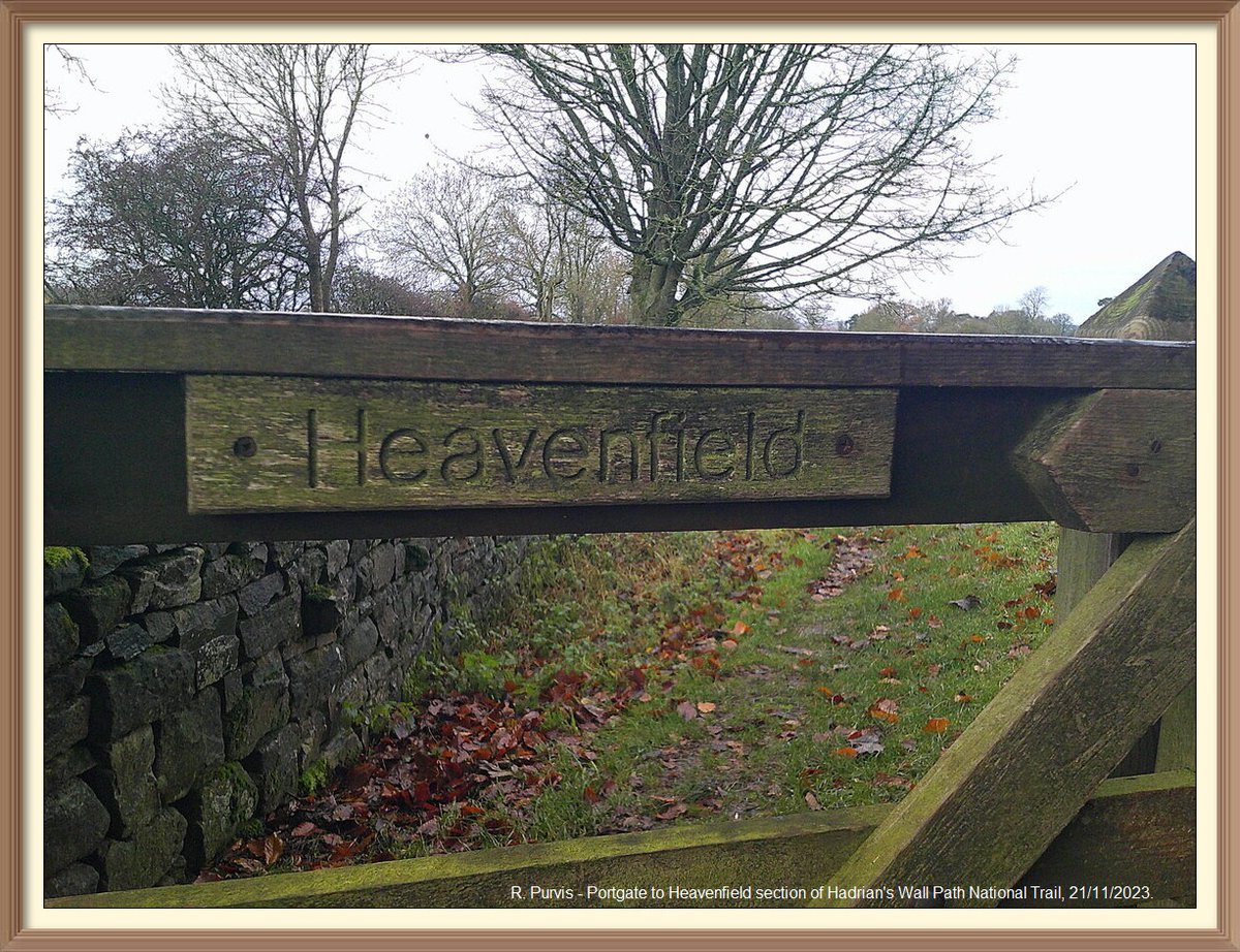 So many favourite spots on Portgate to Heavenfield section of Hadrian's Wall Path National Trail. Going to sign off with pictures of some of them. Heavenfield in Wall mile 25.
