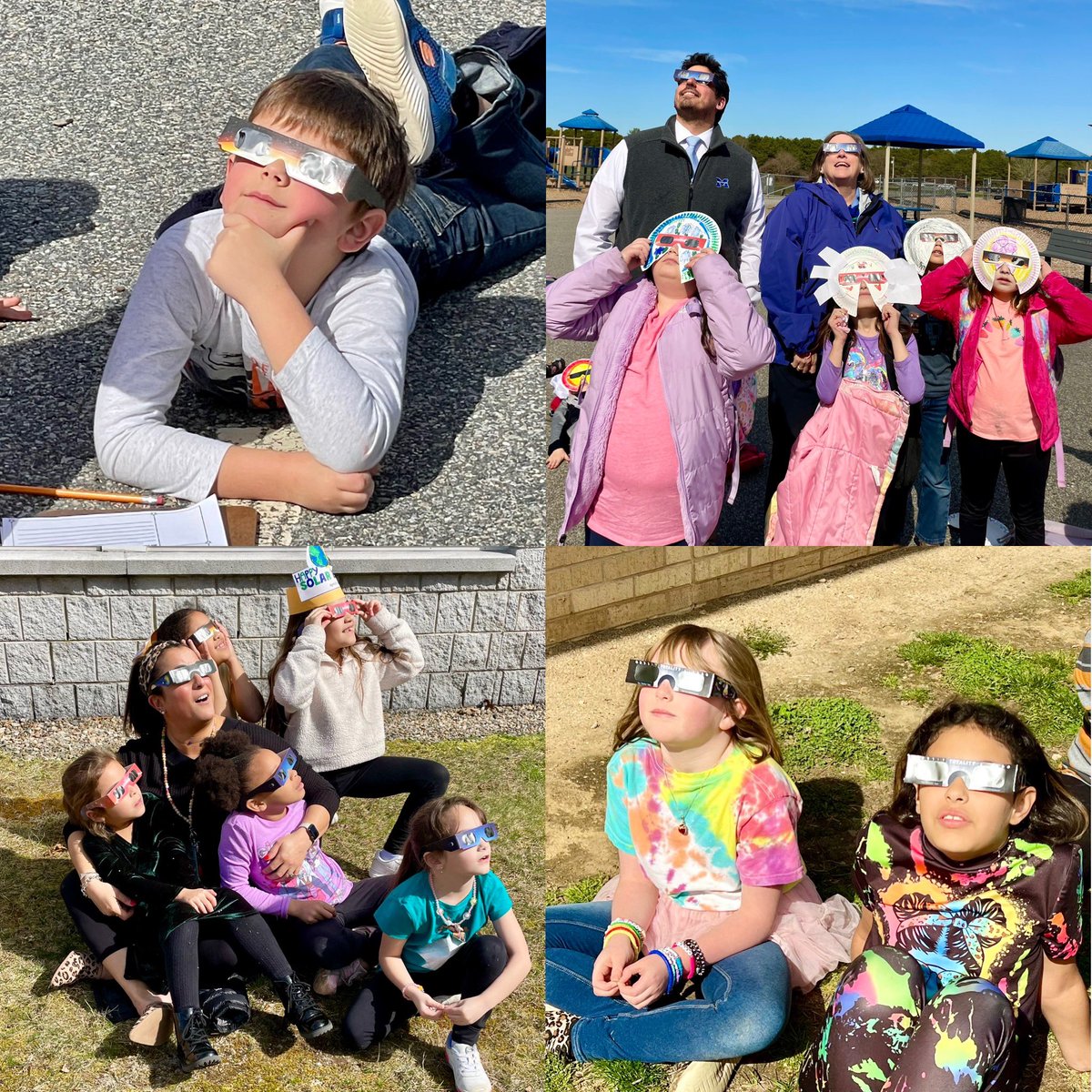 Monday’s solar eclipse—as seen on the faces of our Coombs/Quashnet students and staff.  All MPS students and staff received safety glasses.  Such a memorable shared experience! #Mashpee