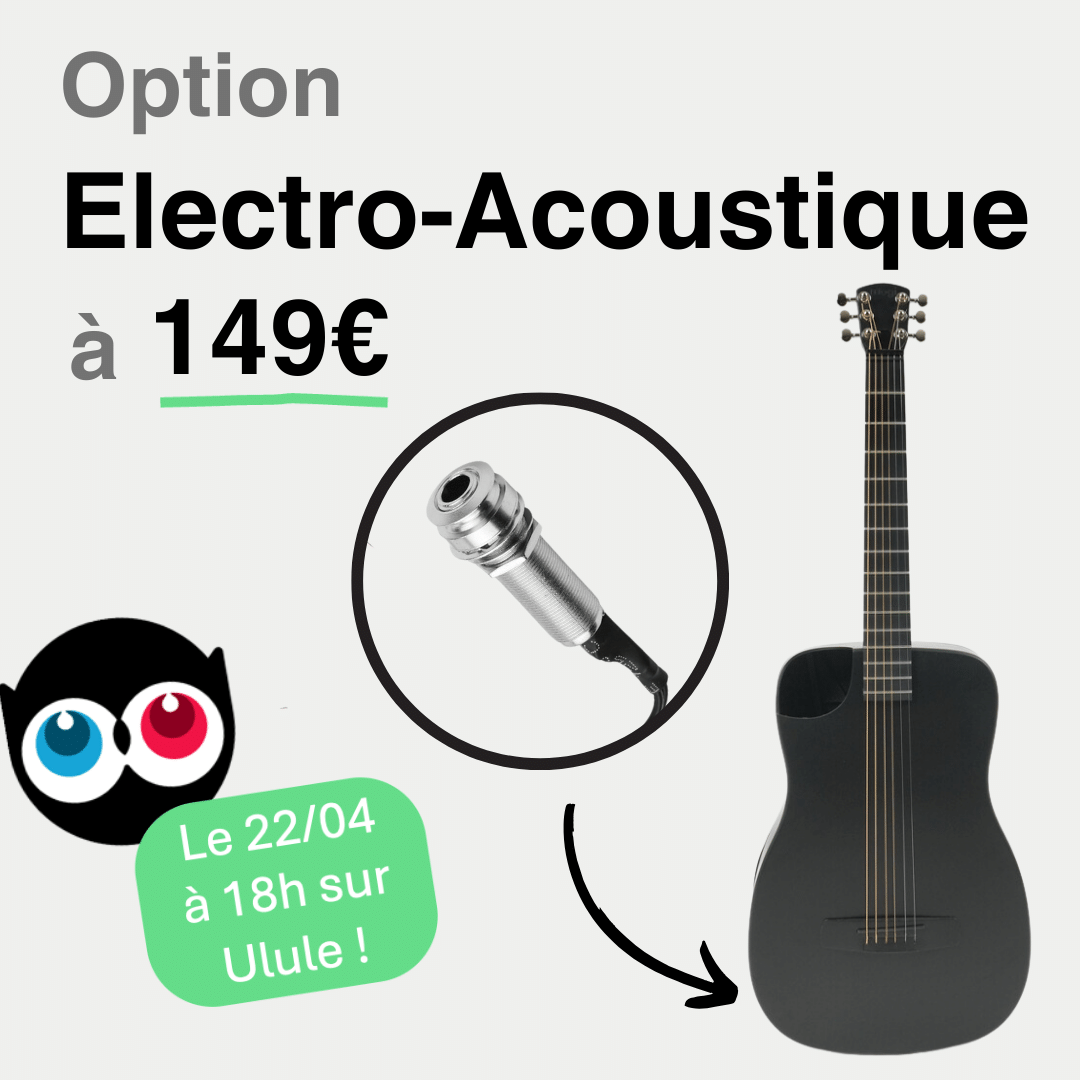 mogi_guitar's tweet photo. Mogi One Electro-Acoustique 🔊🔥

👉 Lors de notre campagne Ulule, vous pourrez sélectionner en plus de votre pack Mogi One (Super Early, Early, ou Late), l'option électro-acoustique.

#ulule #crowdfunding #travelguitar https://t.co/vz0IIZJu18