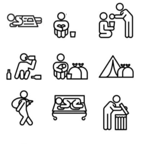 For those in doubt, these are pictograms NOT to use when communicating about #homelessness...
😠🥺