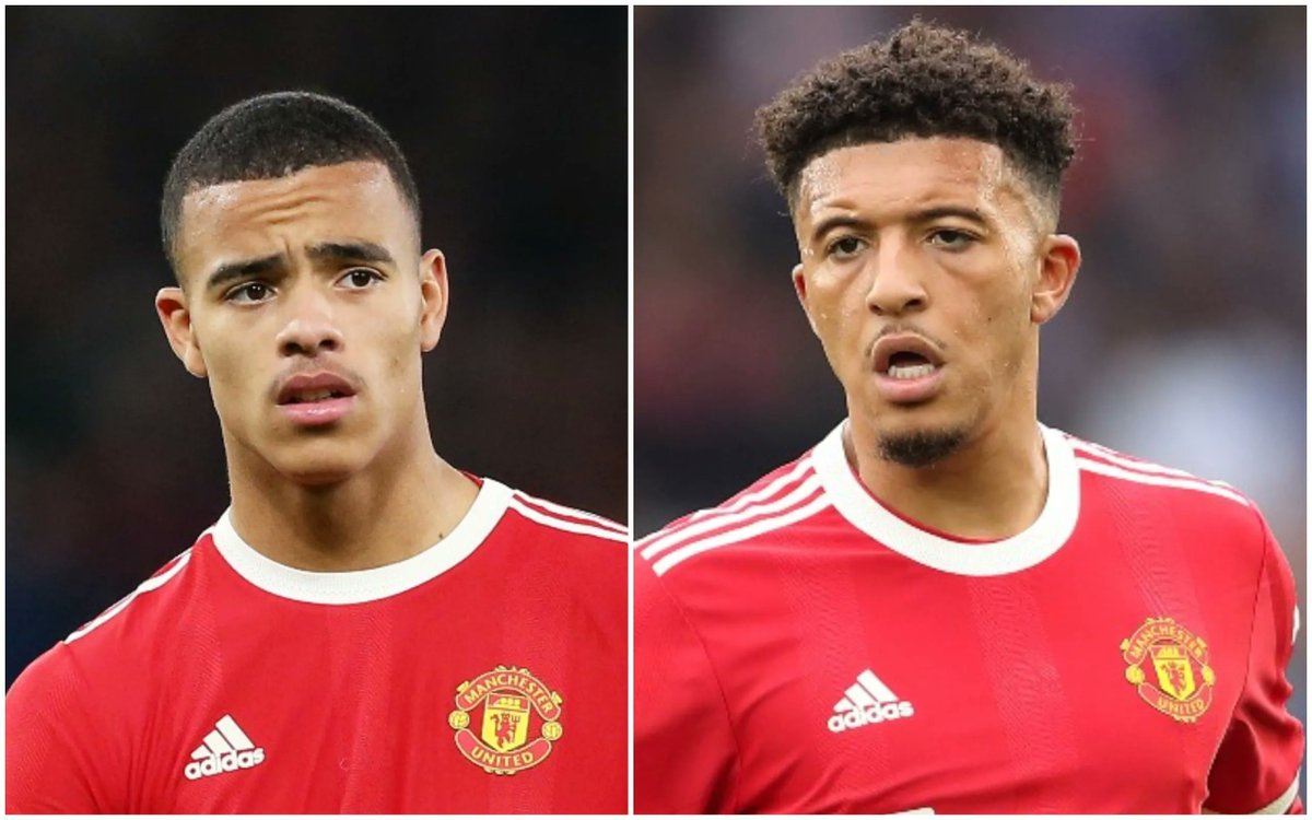 DeadlineDayLive's tweet image. 🚨 Manchester United could sell SEVEN first-team players as part of summer clear-out at the club and let a further THREE players leave on a free:

🏴󠁧󠁢󠁥󠁮󠁧󠁿 Jadon Sancho
🏴󠁧󠁢󠁥󠁮󠁧󠁿 Omari Forson
🇪🇸 Álvaro Fernandez
🇹🇳 Hannibal Mejbri
🇳🇱 Donny van de Beek
🇺🇾 Facundo Pellistri
🏴󠁧󠁢󠁥󠁮󠁧󠁿 Mason Greenwood…